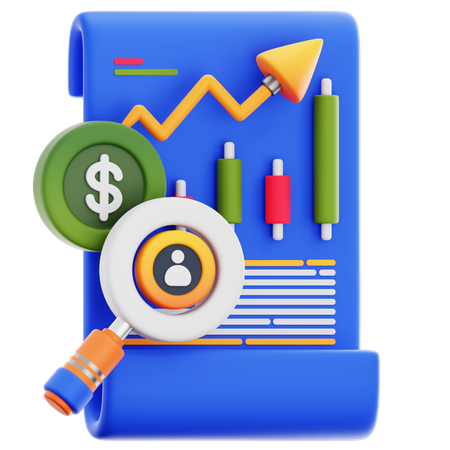 Market Analytics  3D Icon