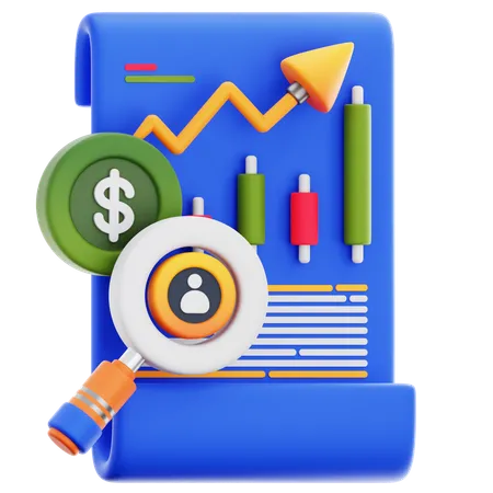 Market Analytics  3D Icon
