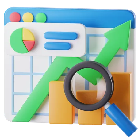 Market Analytics  3D Icon