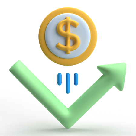 Market Bounce Back  3D Icon