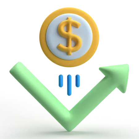 Market Bounce Back  3D Icon