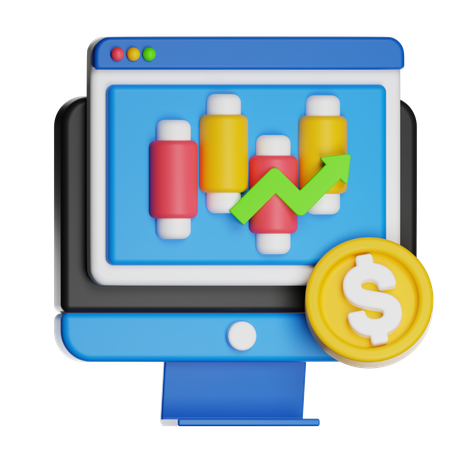 MARKET CHART  3D Icon