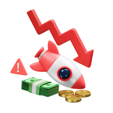 Market Crash  3D Illustration