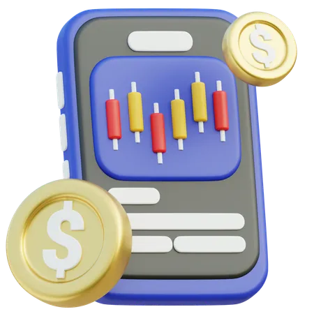 Market Data  3D Icon