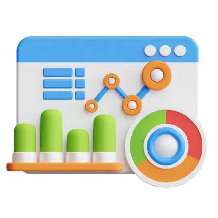 Market Diagram  3D Icon