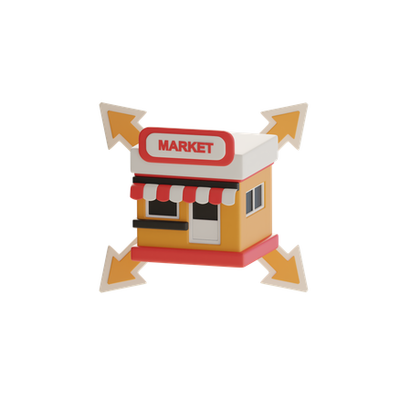 Market Expansion  3D Icon