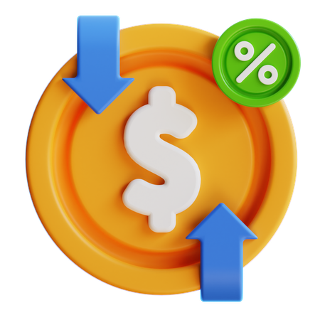 Market Fluctuation  3D Icon