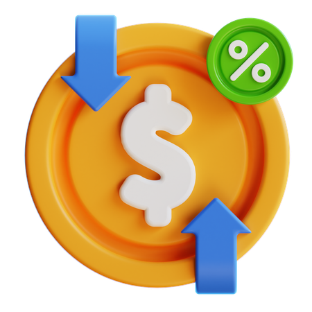Market Fluctuation  3D Icon