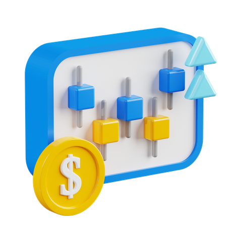 Market Grow  3D Icon