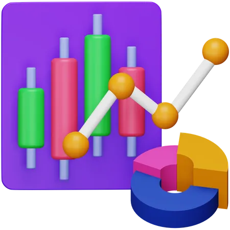 Market Growth  3D Icon