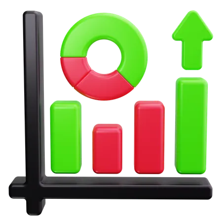 Market Growth  3D Icon