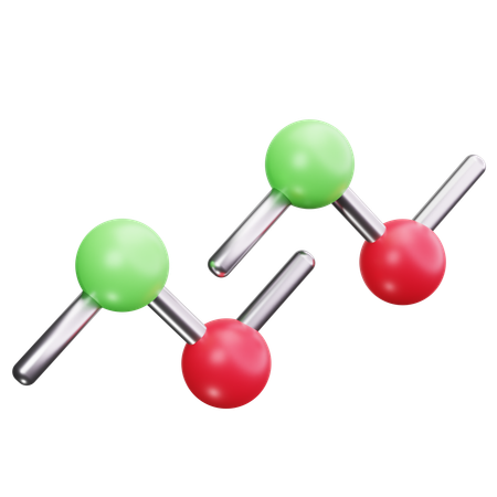 Market Molecule  3D Icon