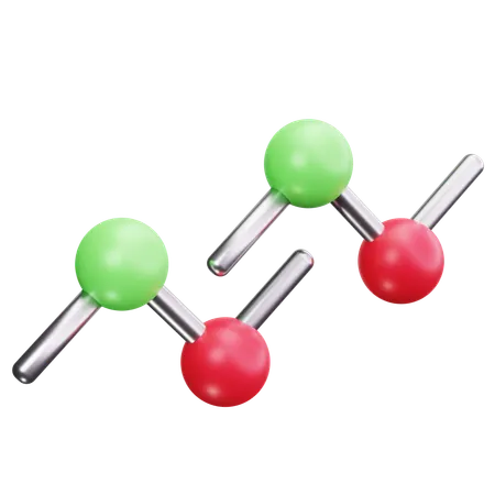 Market Molecule  3D Icon