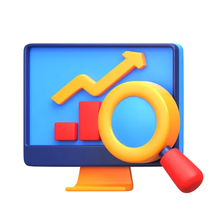 Market Monitoring  3D Icon