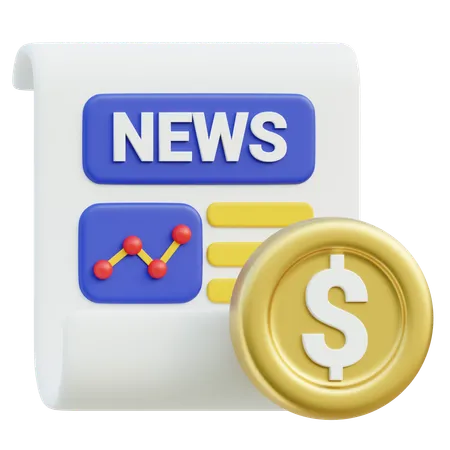 Market News  3D Icon