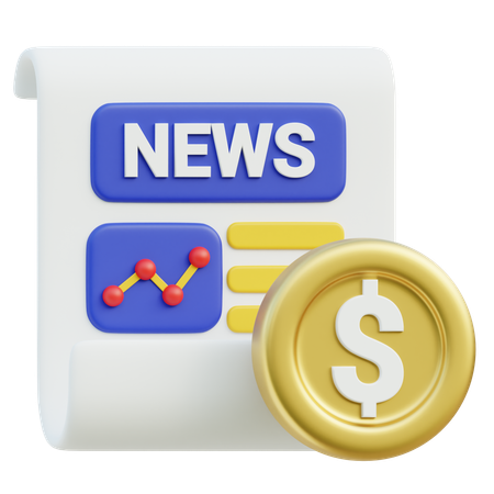 Market News  3D Icon