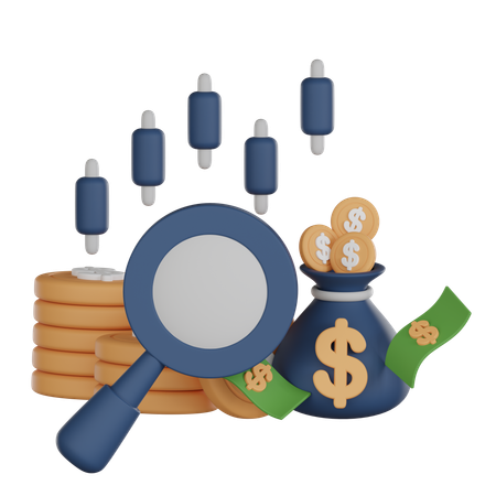 Market Research  3D Icon