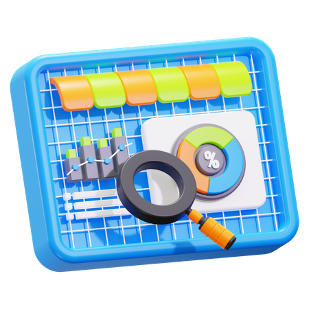 Market research  3D Icon