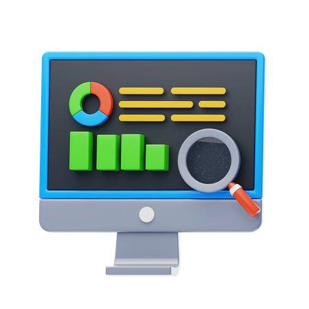 Market Research  3D Icon