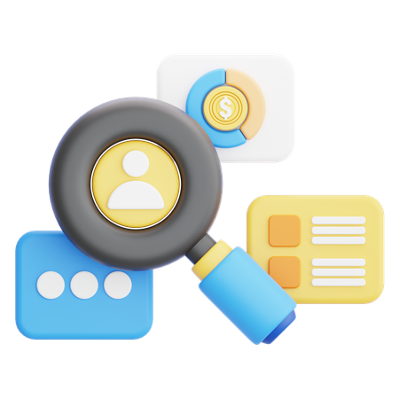 Market Research  3D Icon