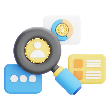 Market Research  3D Icon