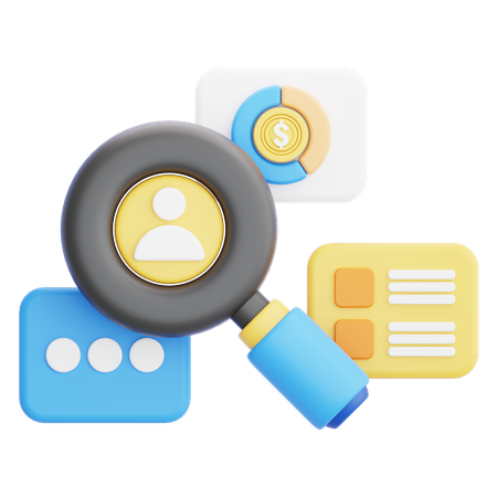 Market Research  3D Icon
