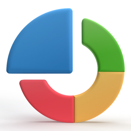 Market Share  3D Icon