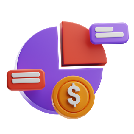 Market Share  3D Icon
