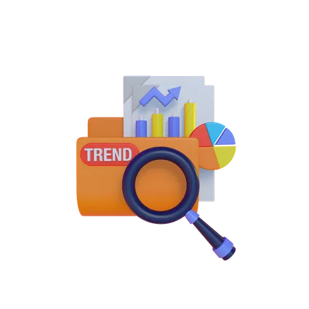 Market Trend Analysis  3D Illustration