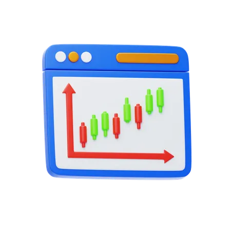 Market Trends  3D Icon