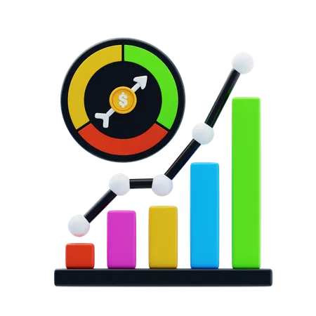 Market Trends  3D Icon