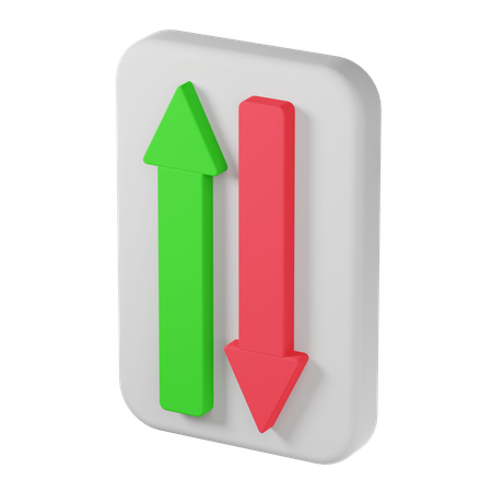 Market Up Down  3D Icon
