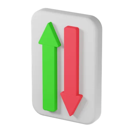 Market Up Down  3D Icon