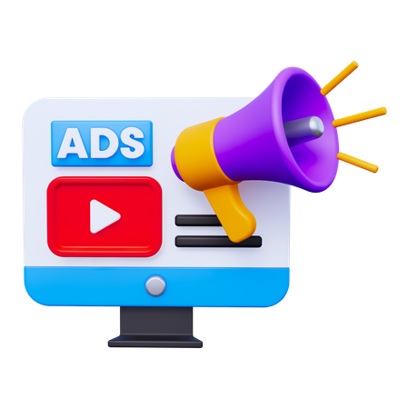 Marketing Ads  3D Icon