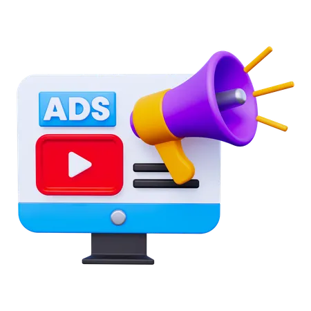 Marketing Ads  3D Icon