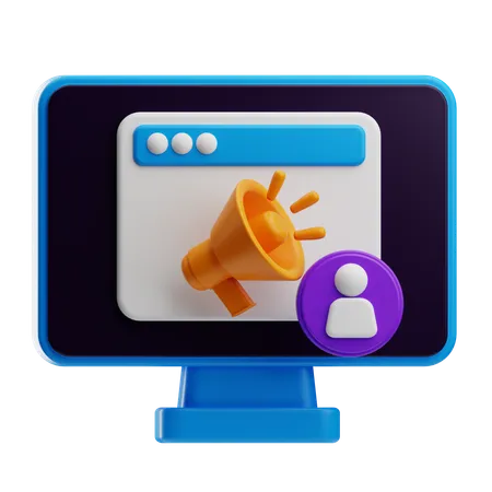 Marketing aim  3D Icon