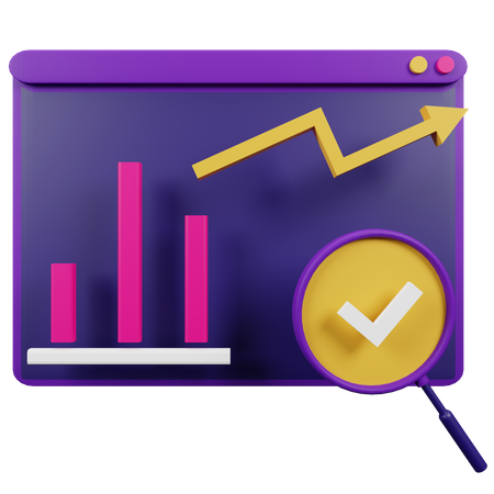 Marketing Analsyis  3D Icon