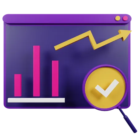 Marketing Analsyis  3D Icon