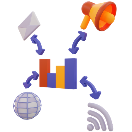 Marketing Analsyis  3D Icon