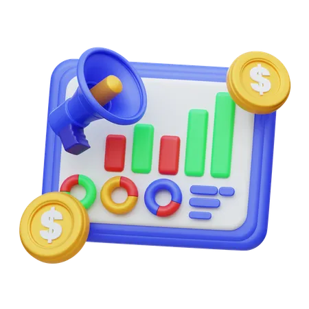 Marketinganalysen  3D Icon