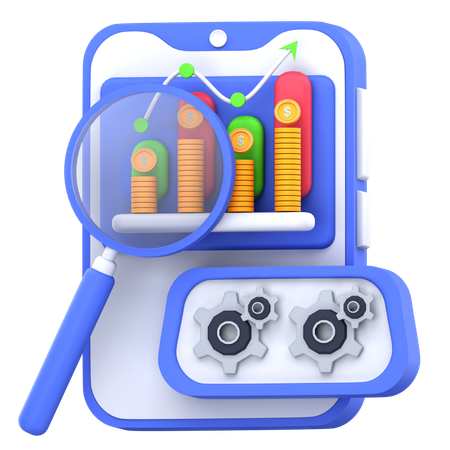 Marketing analysis  3D Icon