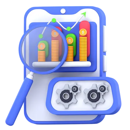 Marketing analysis  3D Icon