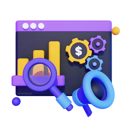 Marketing Analysis  3D Icon