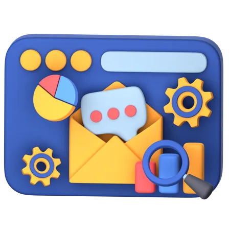 Marketing Analysis  3D Icon