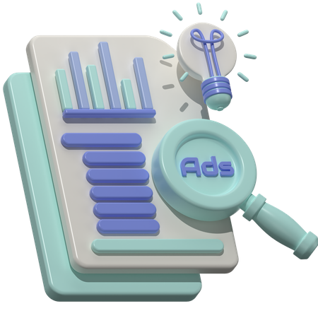 Marketing Analysis  3D Icon