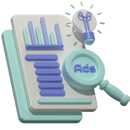 Marketing Analysis  3D Icon