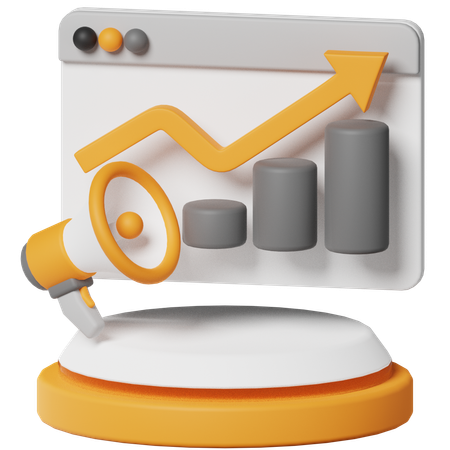 Marketing Analytics  3D Icon