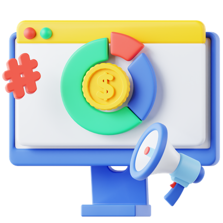 Marketing Analytics  3D Icon