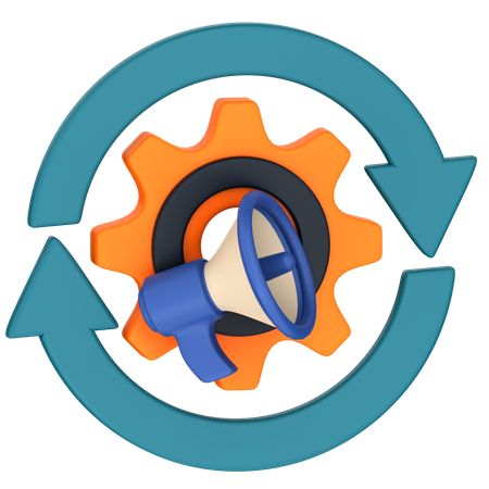 Marketing Automation  3D Icon