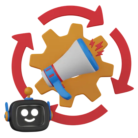 Marketing automation  3D Icon